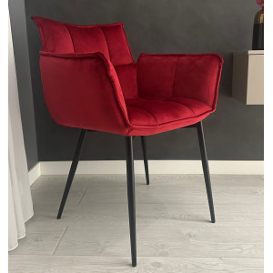 Стул-кресло Impulse Plus Daniel Красный Велюр
