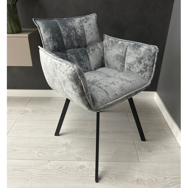 Стілець-крісло Impulse Plus Daniel Сірий Велюр-2