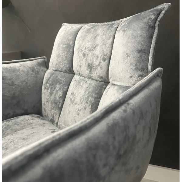 Стілець-крісло Impulse Plus Daniel Сірий Велюр-7