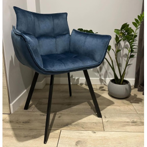 Стул-кресло Impulse Plus Daniel Синий Велюр