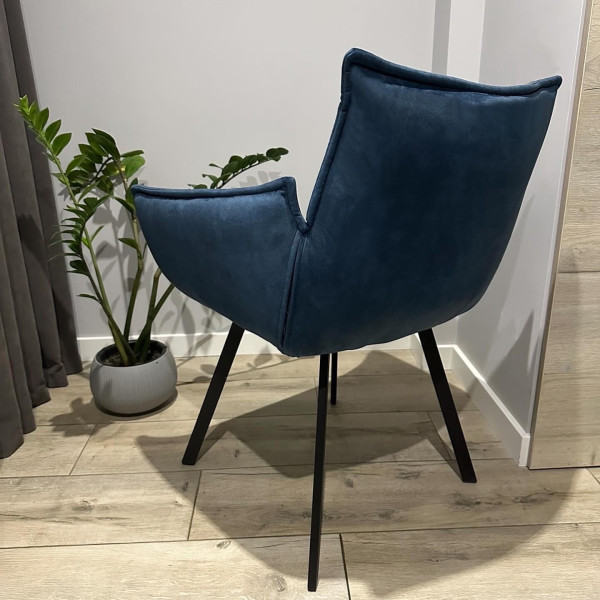 Стул-кресло Impulse Plus Daniel Синий Велюр-6