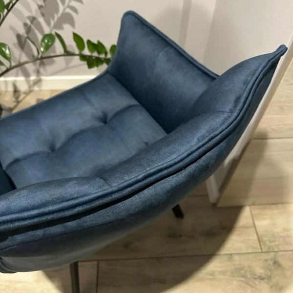 Стул-кресло Impulse Plus Daniel Синий Велюр-7