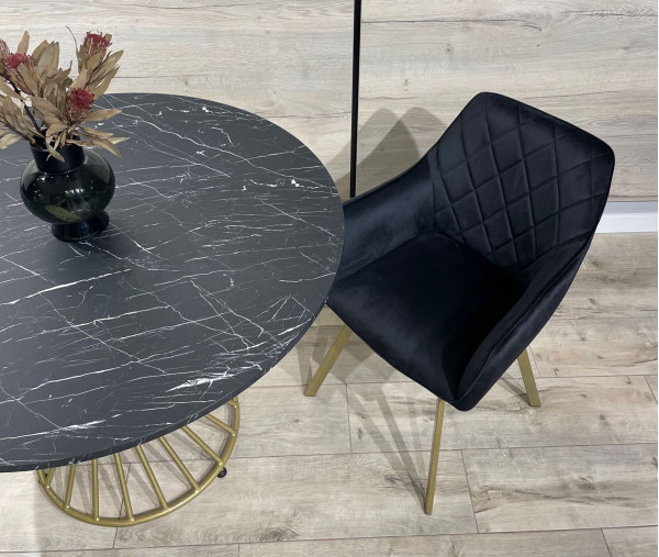 Стілець Impulse Fiona Чорний Велюр-3