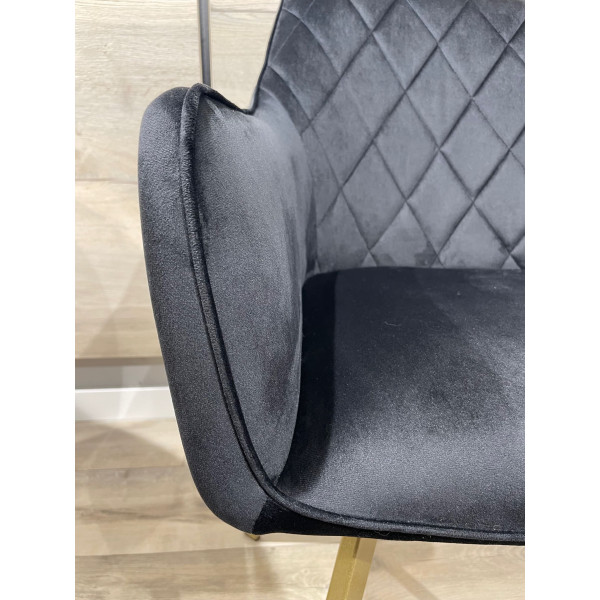 Стілець Impulse Fiona Чорний Велюр-7