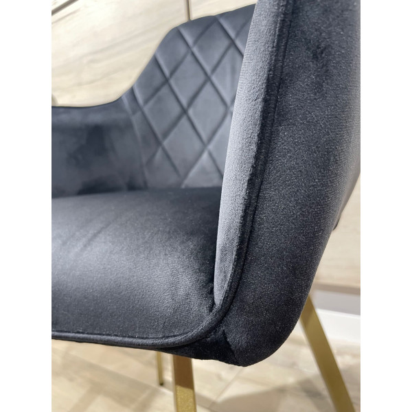 Стілець Impulse Fiona Чорний Велюр-9