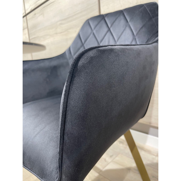 Стілець Impulse Fiona Чорний Велюр-10