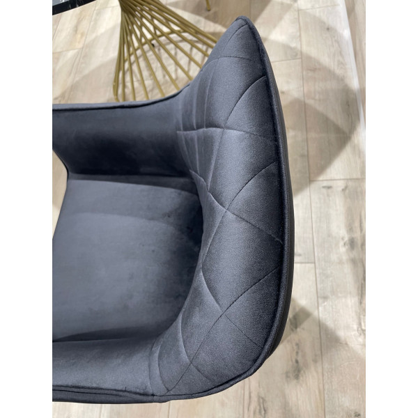 Стілець Impulse Fiona Чорний Велюр-8