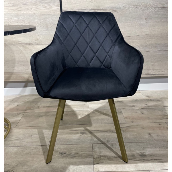 Стілець Impulse Fiona Чорний Велюр-4