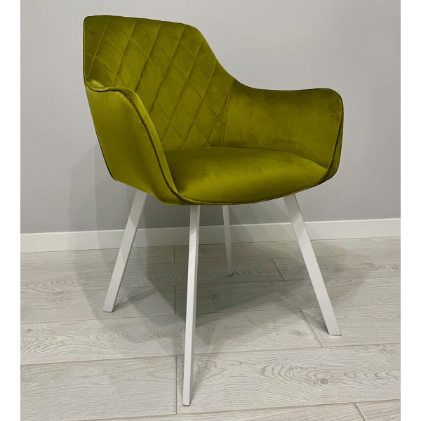 Стілець Impulse Fiona Оливковий Велюр-0