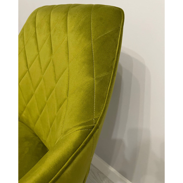 Стілець Impulse Fiona Оливковий Велюр-11