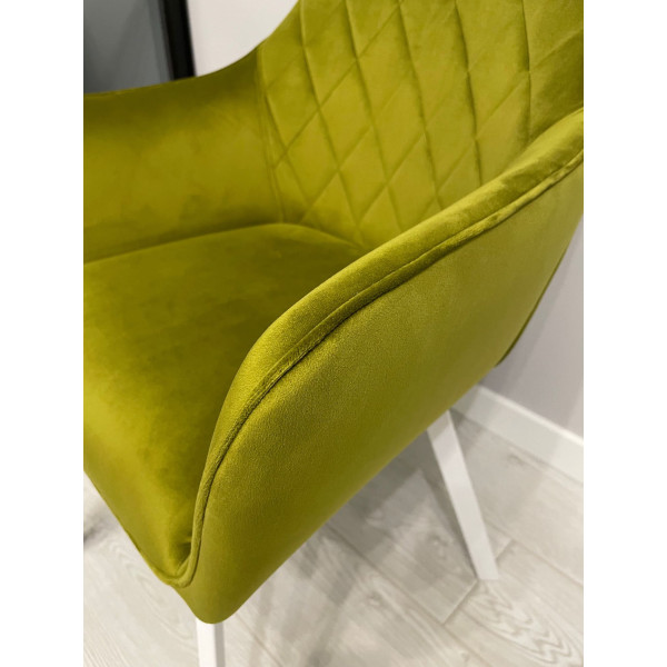 Стілець Impulse Fiona Оливковий Велюр-10
