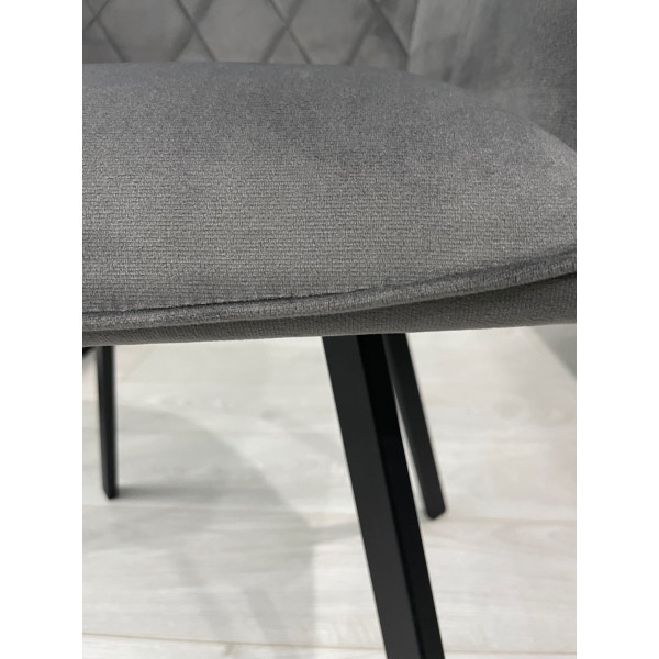 Стілець Impulse Fiona Сірий Велюр-15