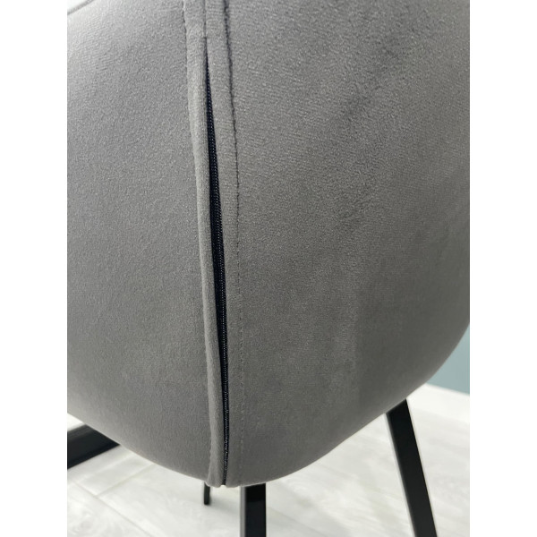 Стілець Impulse Fiona Сірий Велюр-16