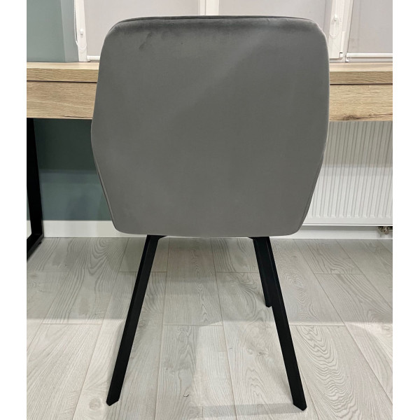 Стілець Impulse Fiona Сірий Велюр-8