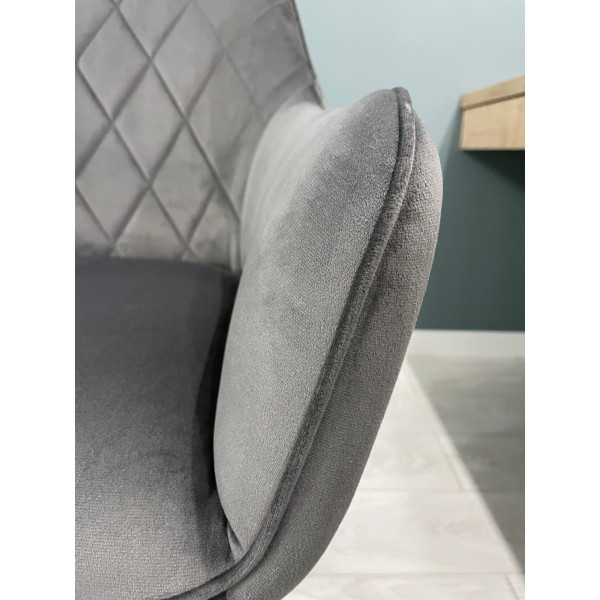 Стілець Impulse Fiona Сірий Велюр-9