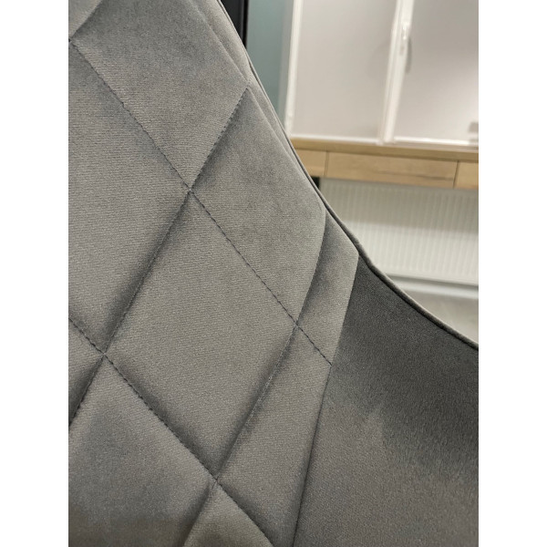 Стілець Impulse Fiona Сірий Велюр-10