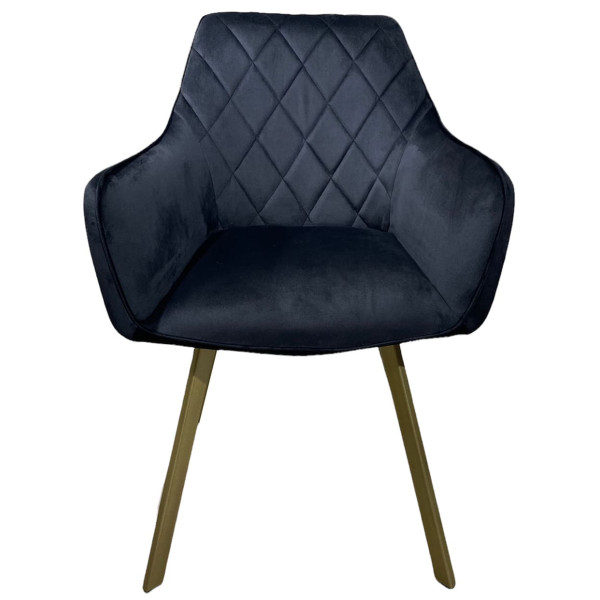 Стілець Impulse Fiona Чорний Велюр-12