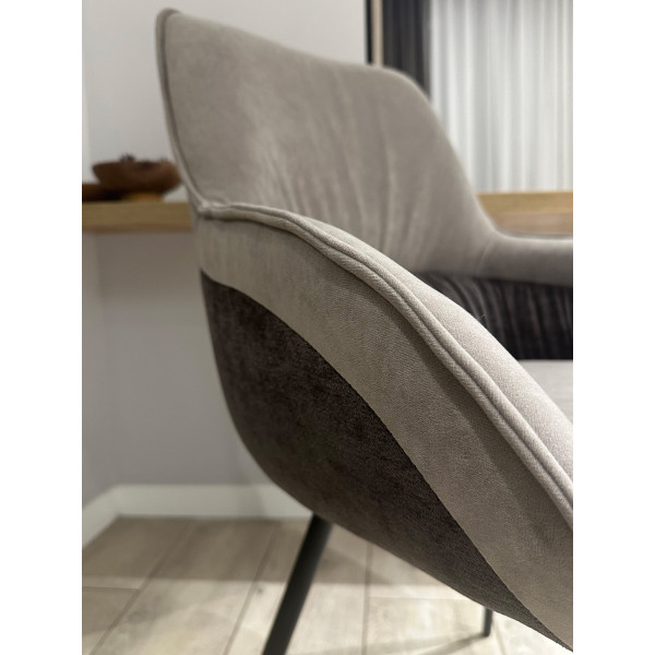 Стілець Impulse Plus Harlem arm Сіро-бежевий Vintage-8