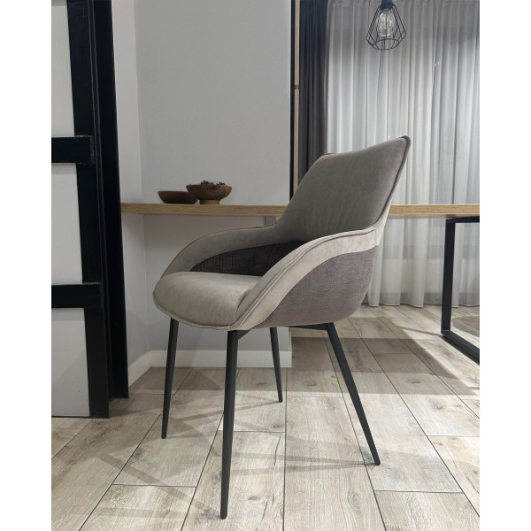 Стілець Impulse Plus Harlem arm Сіро-бежевий Vintage-1