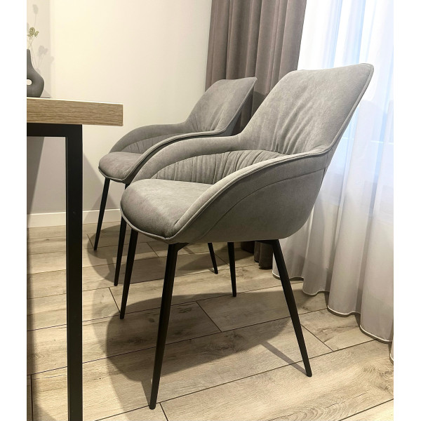 Стул Impulse Plus Harlem arm Серый Omega-2