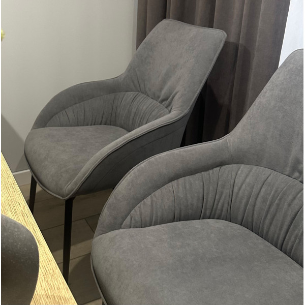 Стул Impulse Plus Harlem arm Серый Omega-4