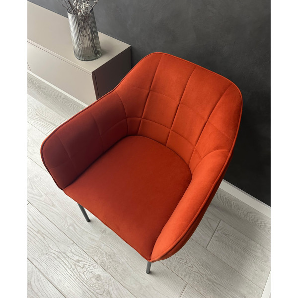 Стілець Impulse Kors Мідний Велюр-3