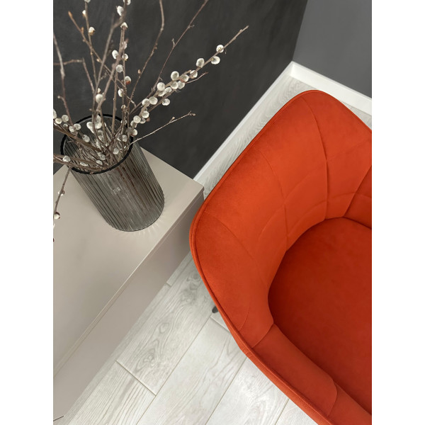 Стілець Impulse Kors Мідний Велюр-8