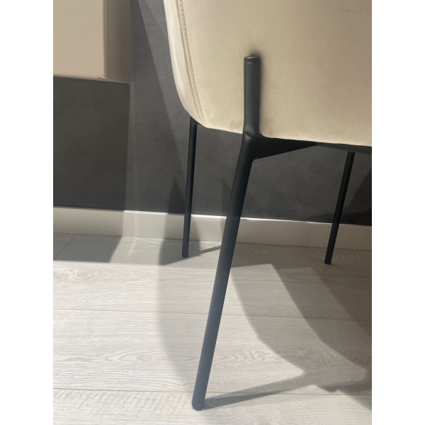 Стілець Impulse Kors Молочний Велюр-14