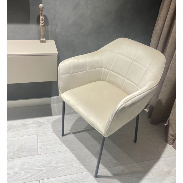 Стілець Impulse Kors Молочний Велюр-3