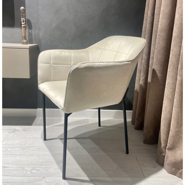 Стілець Impulse Kors Молочний Велюр-4