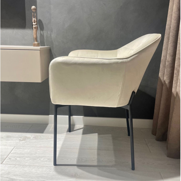 Стілець Impulse Kors Молочний Велюр-7