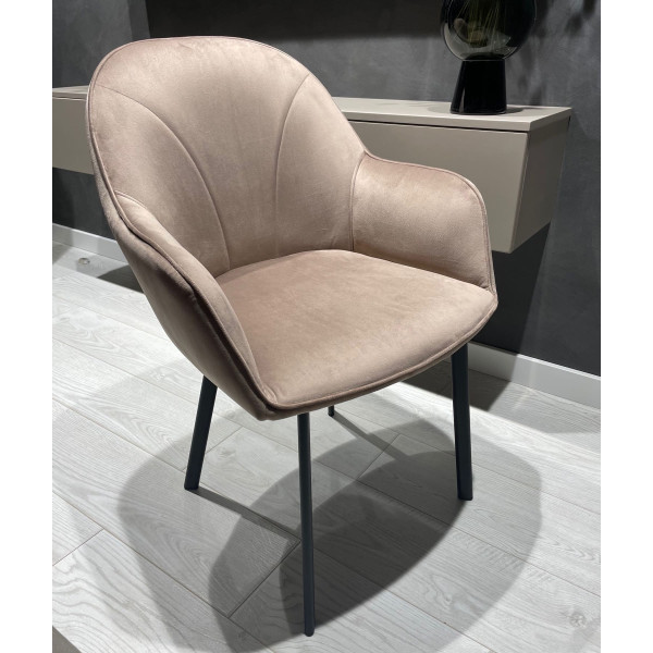Стілець Impulse Lola Капучино Велюр-1