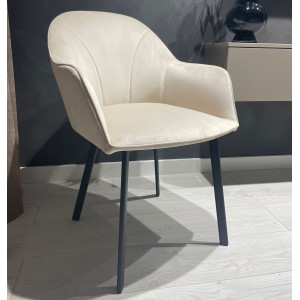 Стілець Impulse Lola Молочний Велюр