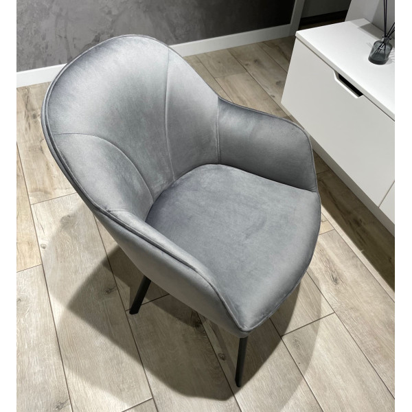 Стілець Impulse Lola Сірий Велюр-5