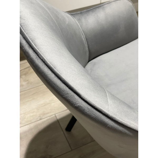 Стілець Impulse Lola Сірий Велюр-9