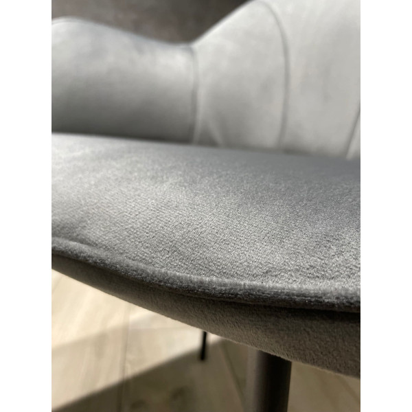 Стілець Impulse Lola Сірий Велюр-11