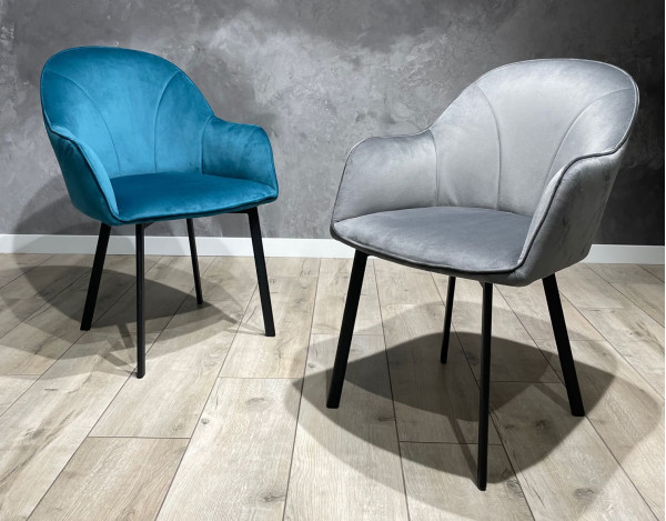 Стілець Impulse Lola Сірий Велюр-6