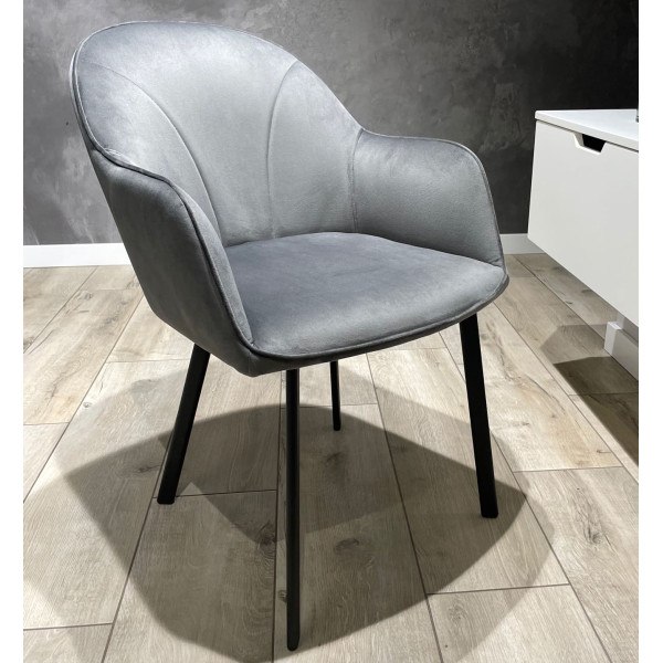 Стілець Impulse Lola Сірий Велюр-0