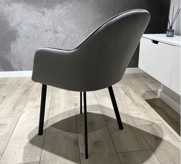 Стілець Impulse Lola Сірий Велюр-3