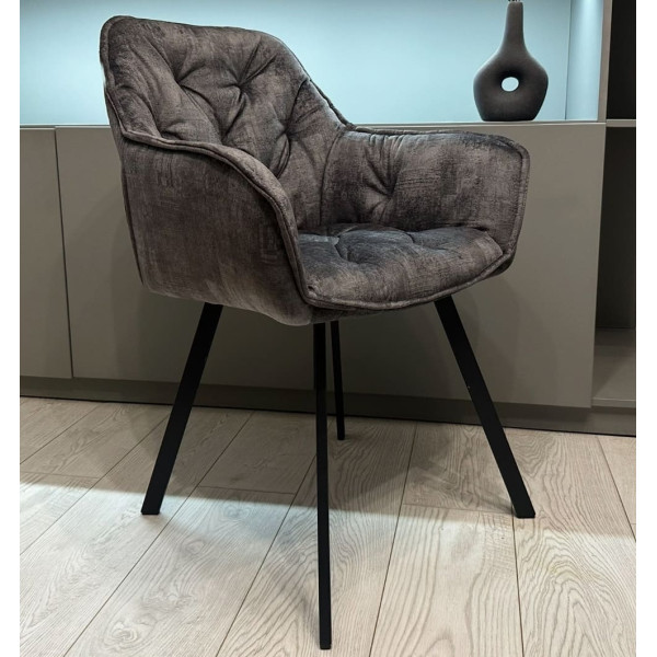 Стілець Impulse Lounge Графіт Велюр-0