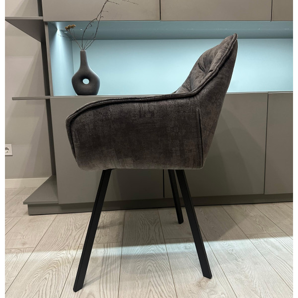 Стілець Impulse Lounge Графіт Велюр-4