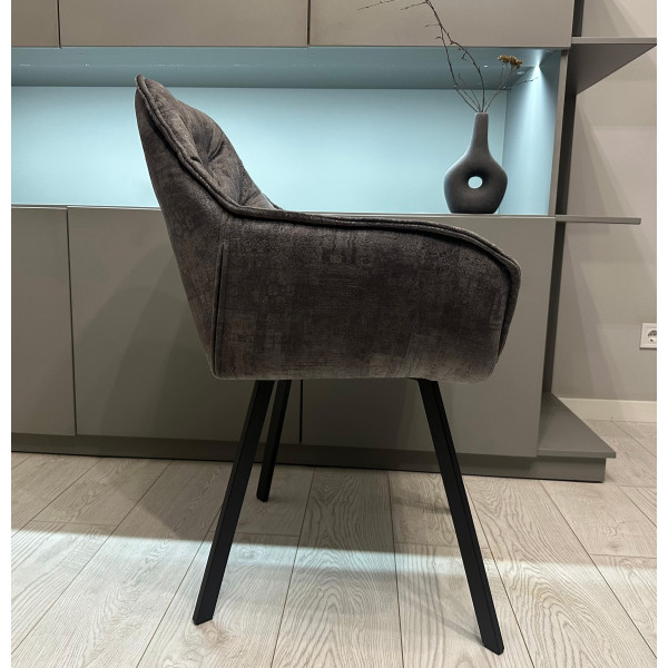 Стілець Impulse Lounge Графіт Велюр-3