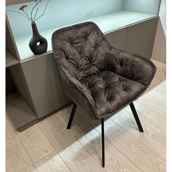 Стілець Impulse Lounge Графіт Велюр-2