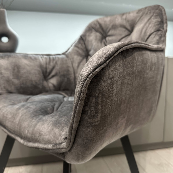 Стілець Impulse Lounge Графіт Велюр-6