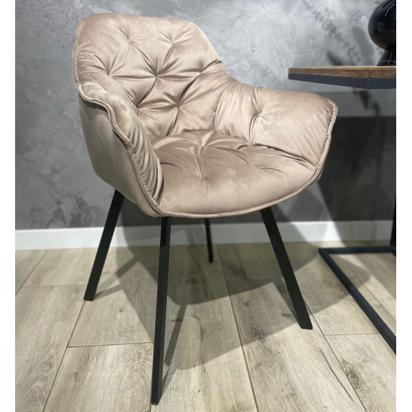 Стілець Impulse Lounge Капучино Велюр-0