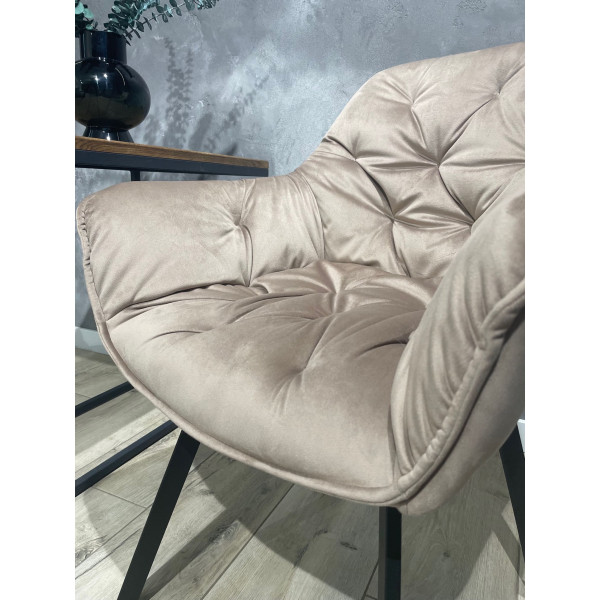Стілець Impulse Lounge Капучино Велюр-10