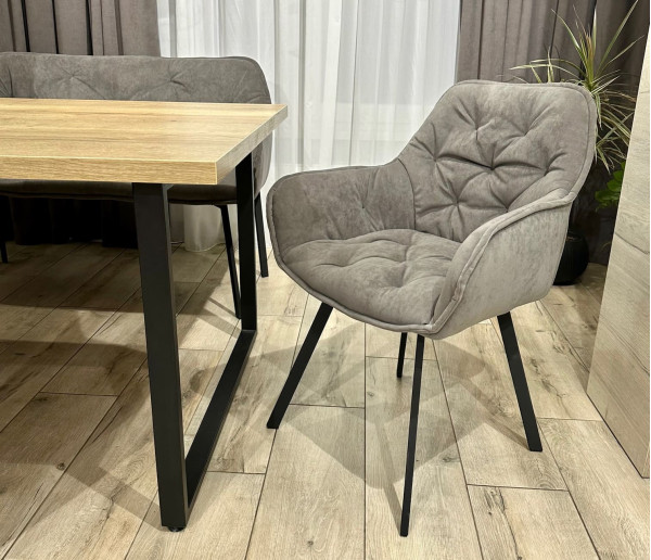 Стілець Impulse Lounge Коричневий Велюр-1