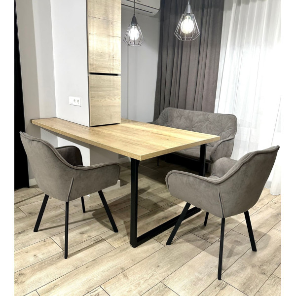 Стілець Impulse Lounge Коричневий Велюр-5