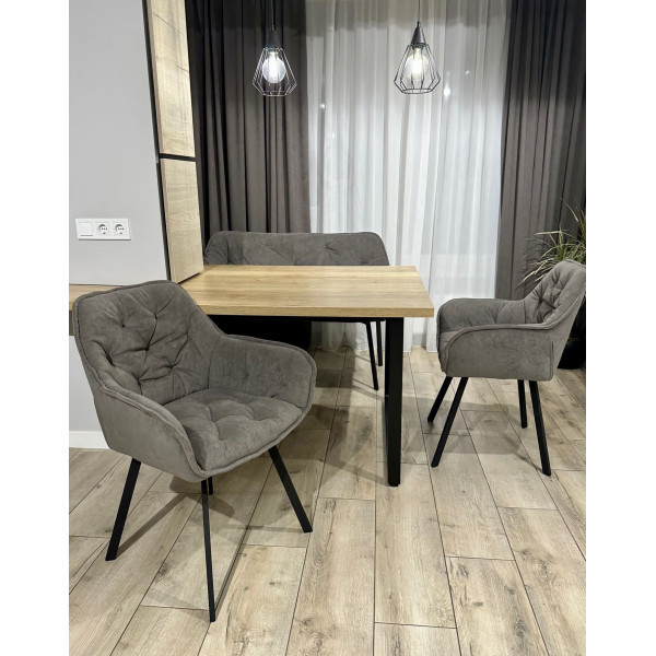 Стілець Impulse Lounge Коричневий Велюр-2