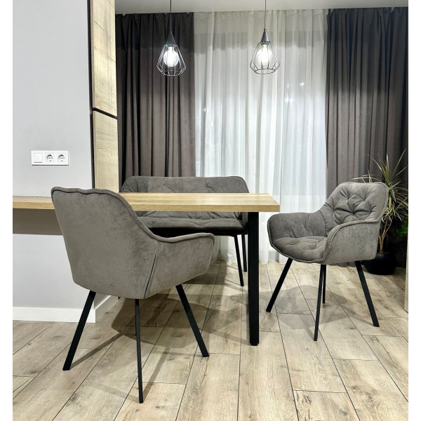 Стілець Impulse Lounge Коричневий Велюр-4